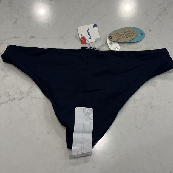 Prana NEW Women's Medium Gemma Reversible Cheeky Bikini Swim Bottom Black - Picture 7 of 11